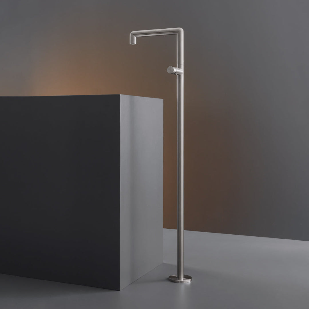 Cartesio Free-standing mixer H. 1100 mm for washbasin with swivelling spout