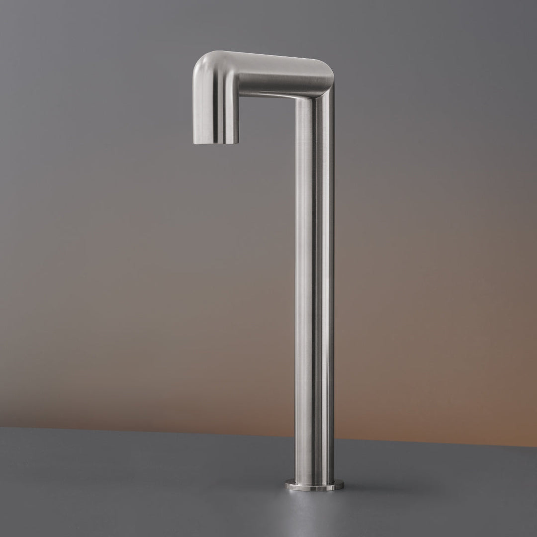 Cartesio Deck mounted swivelling spout H. 340 mm with undertop optional fixing