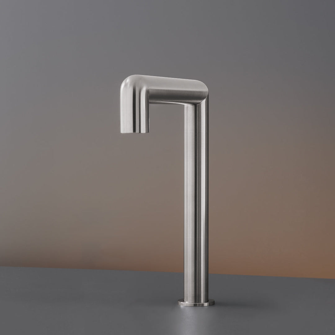 Cartesio Deck mounted swivelling spout H. 280 mm with undertop optional fixing