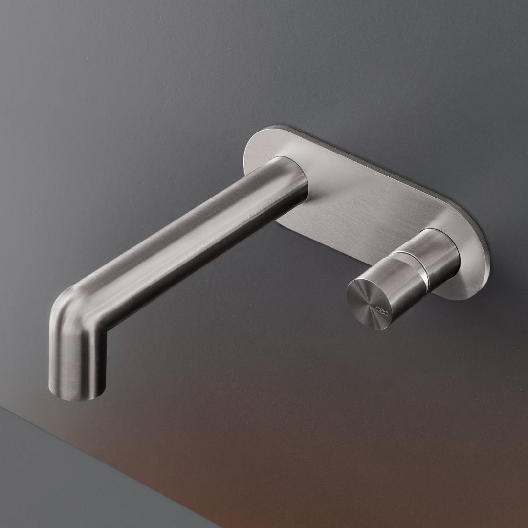 Cartesio Wall mounted mixer with spout L. max. 245 mm