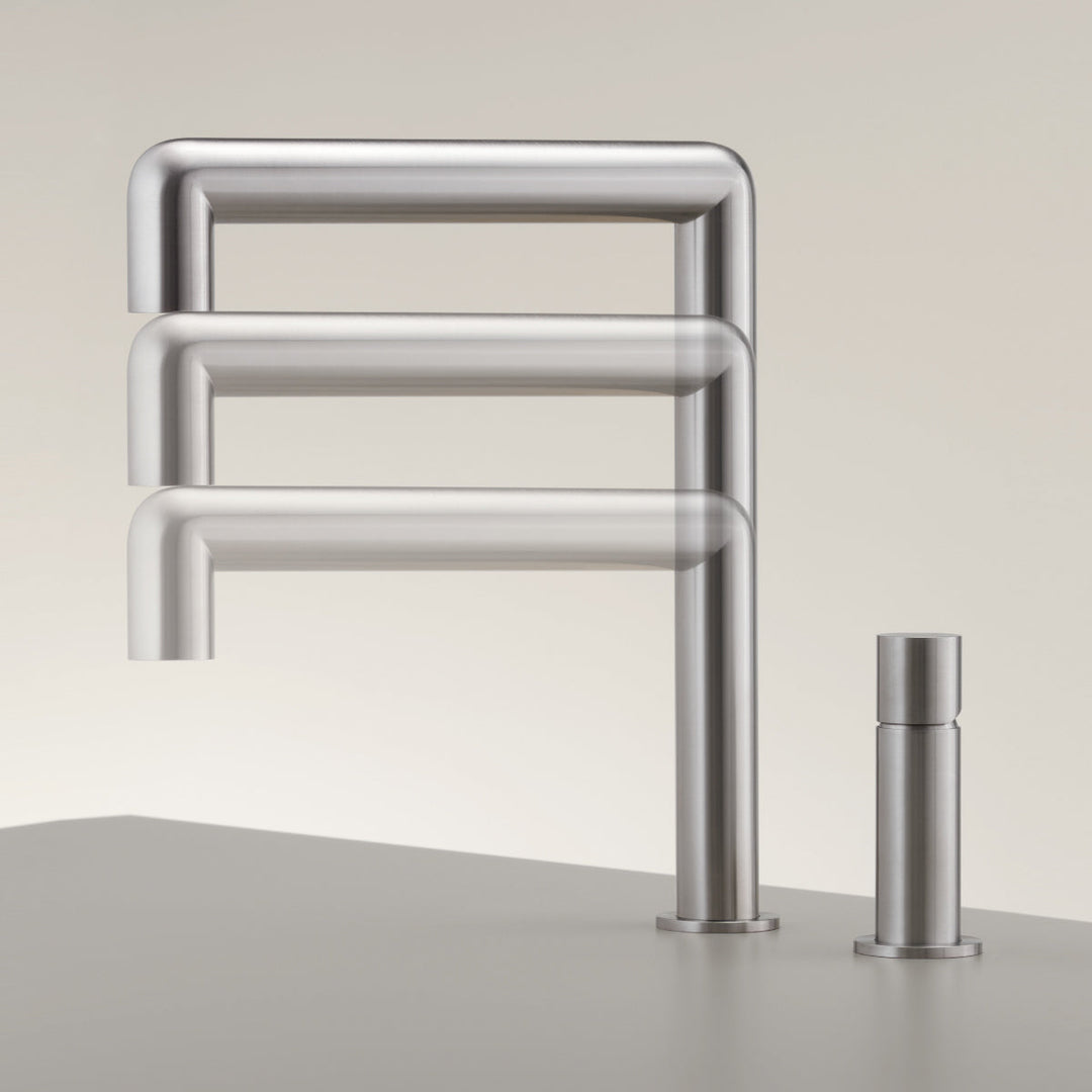 Two Hole Mixers Two-hole mixer with up and down swivelling spout
