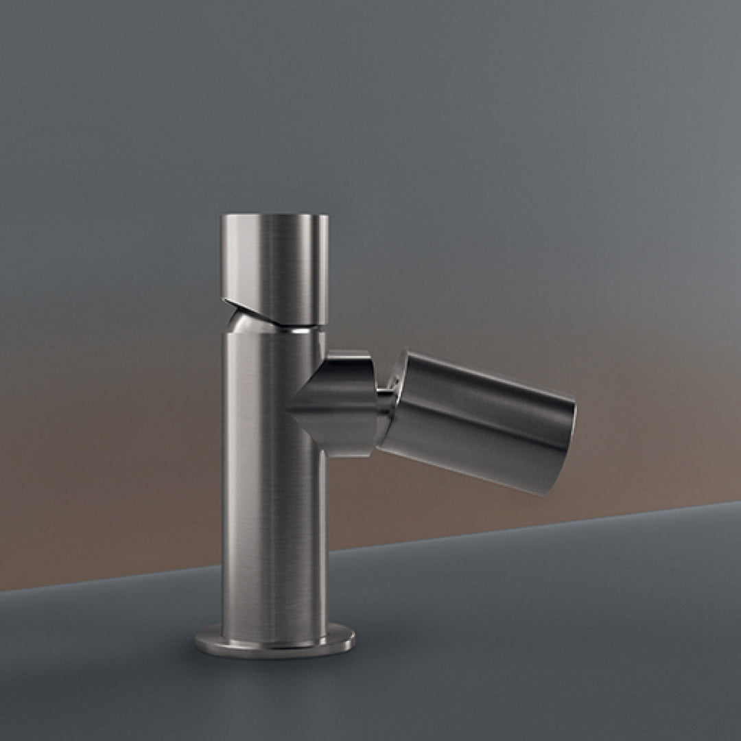 Cartesio Deck mounted mixer H. 115 mm with adjustable spout