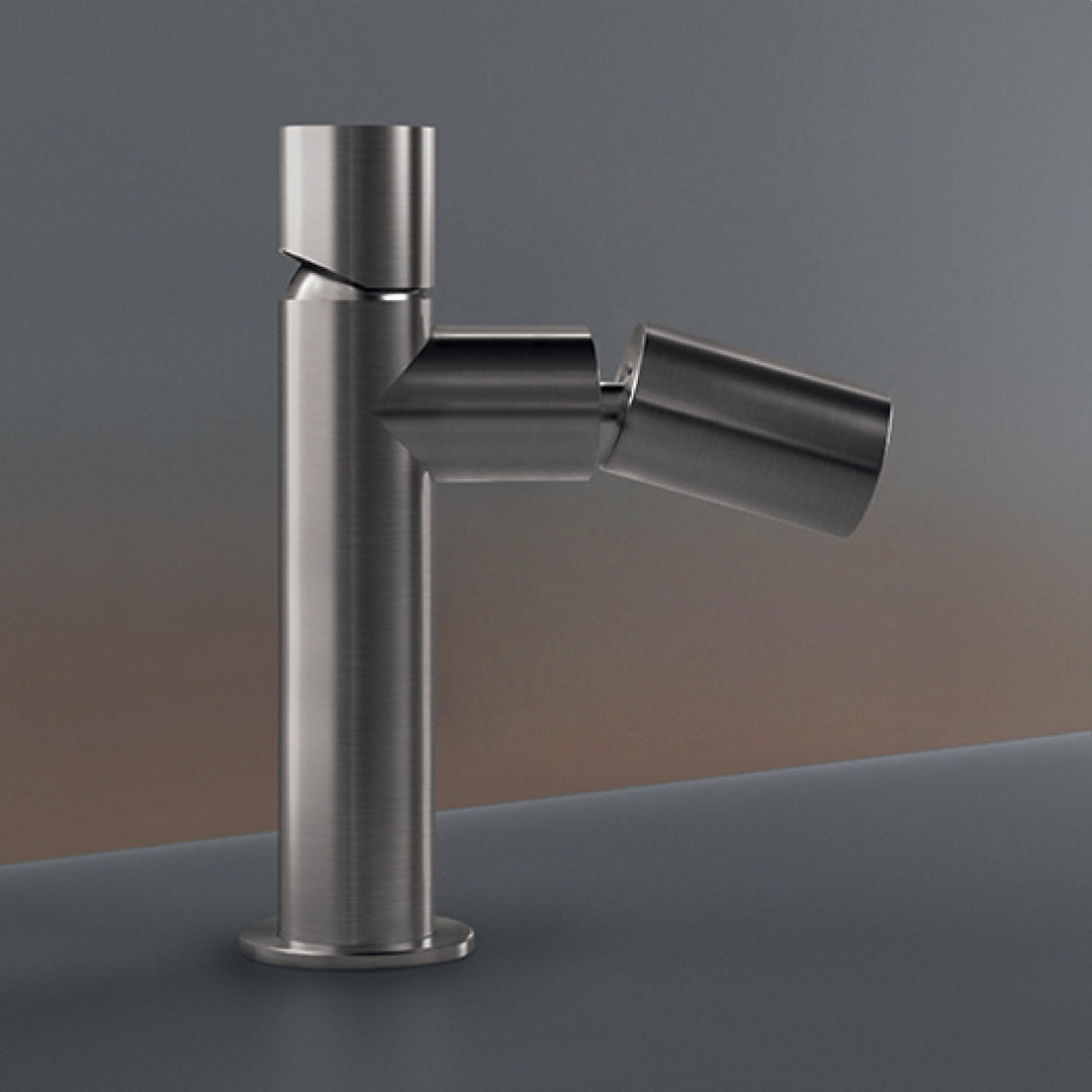 Cartesio Deck mounted mixer H. 155 mm with adjustable spout