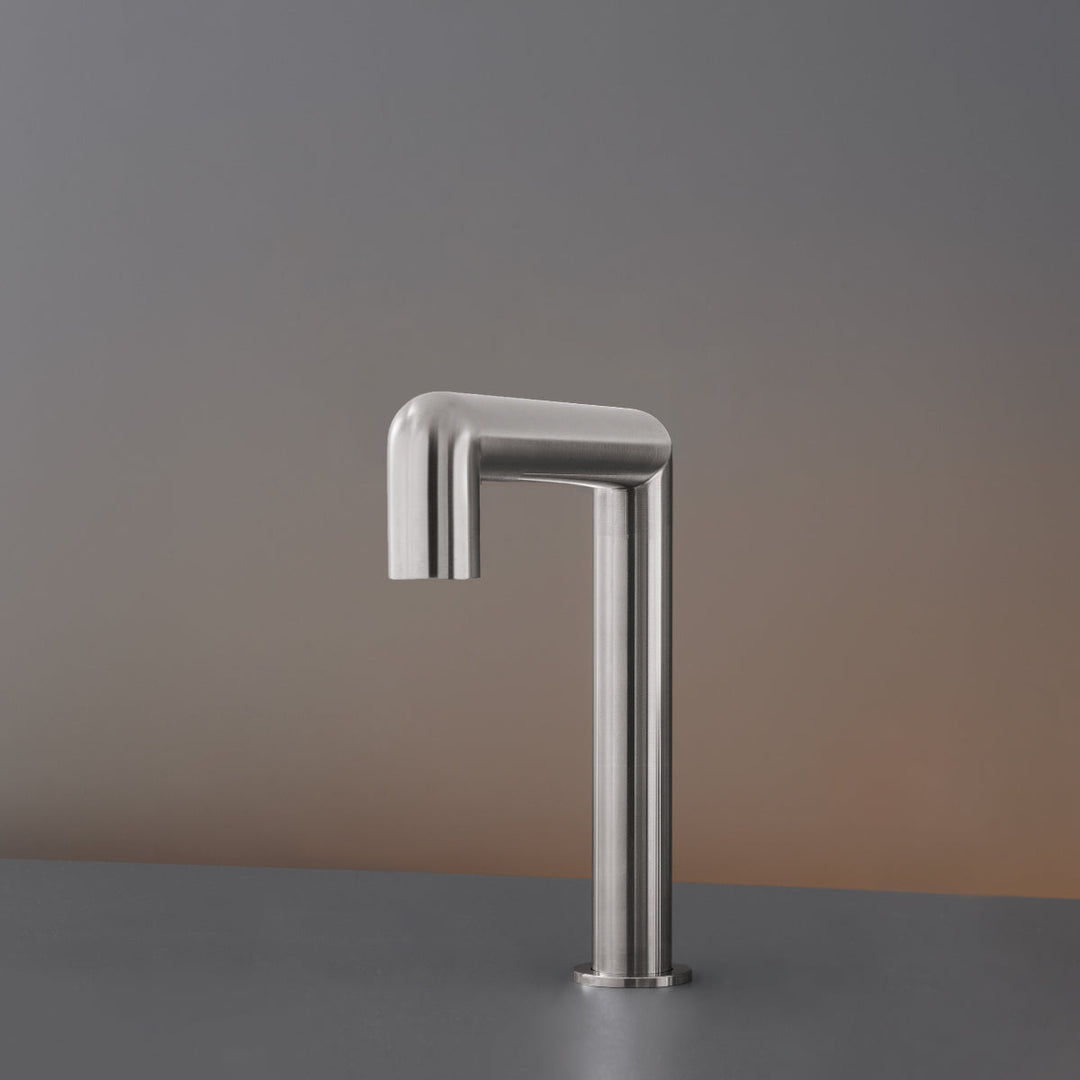 Cartesio Deck mounted swivelling spout H. 220 mm with undertop optional fixing