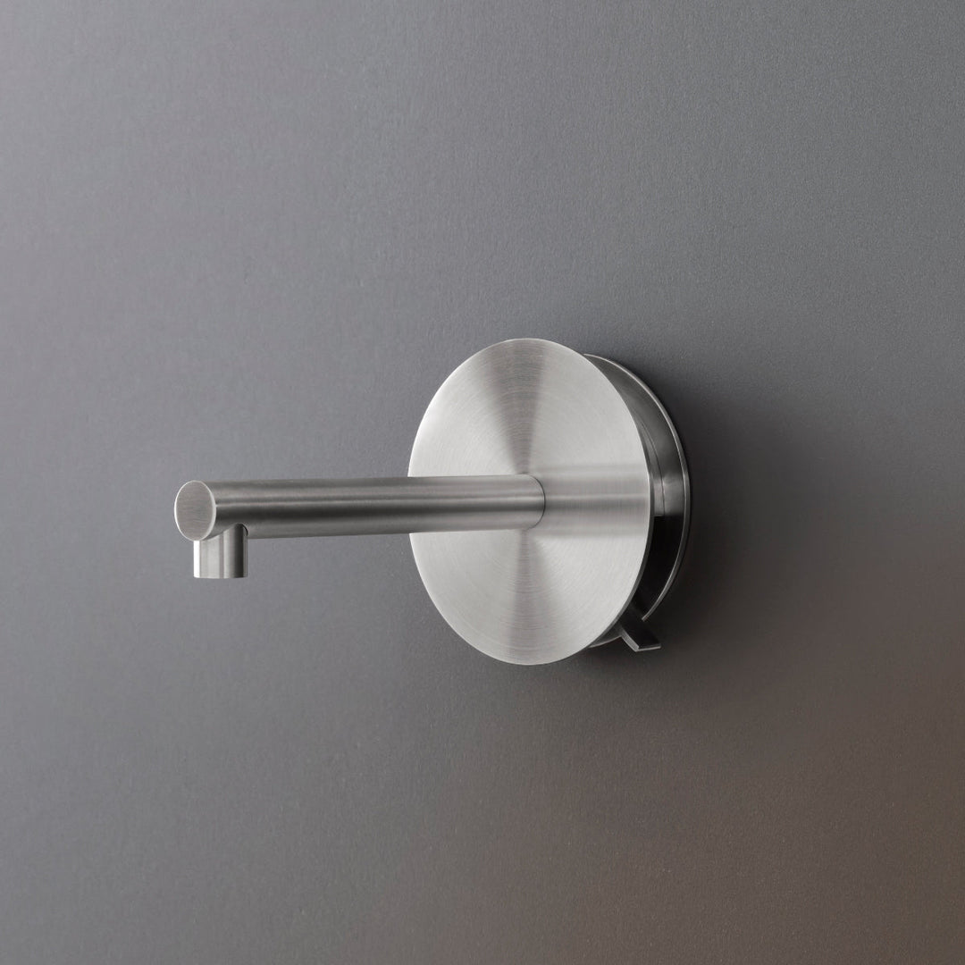 Circle Wall mounted dual handle mixer with spout L. 190 mm