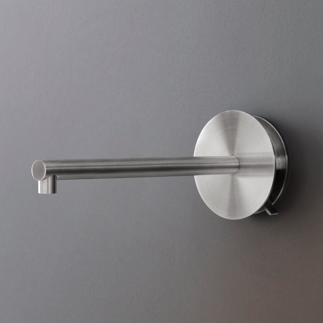 Circle Wall mounted dual handle mixer with spout L. 290 mm