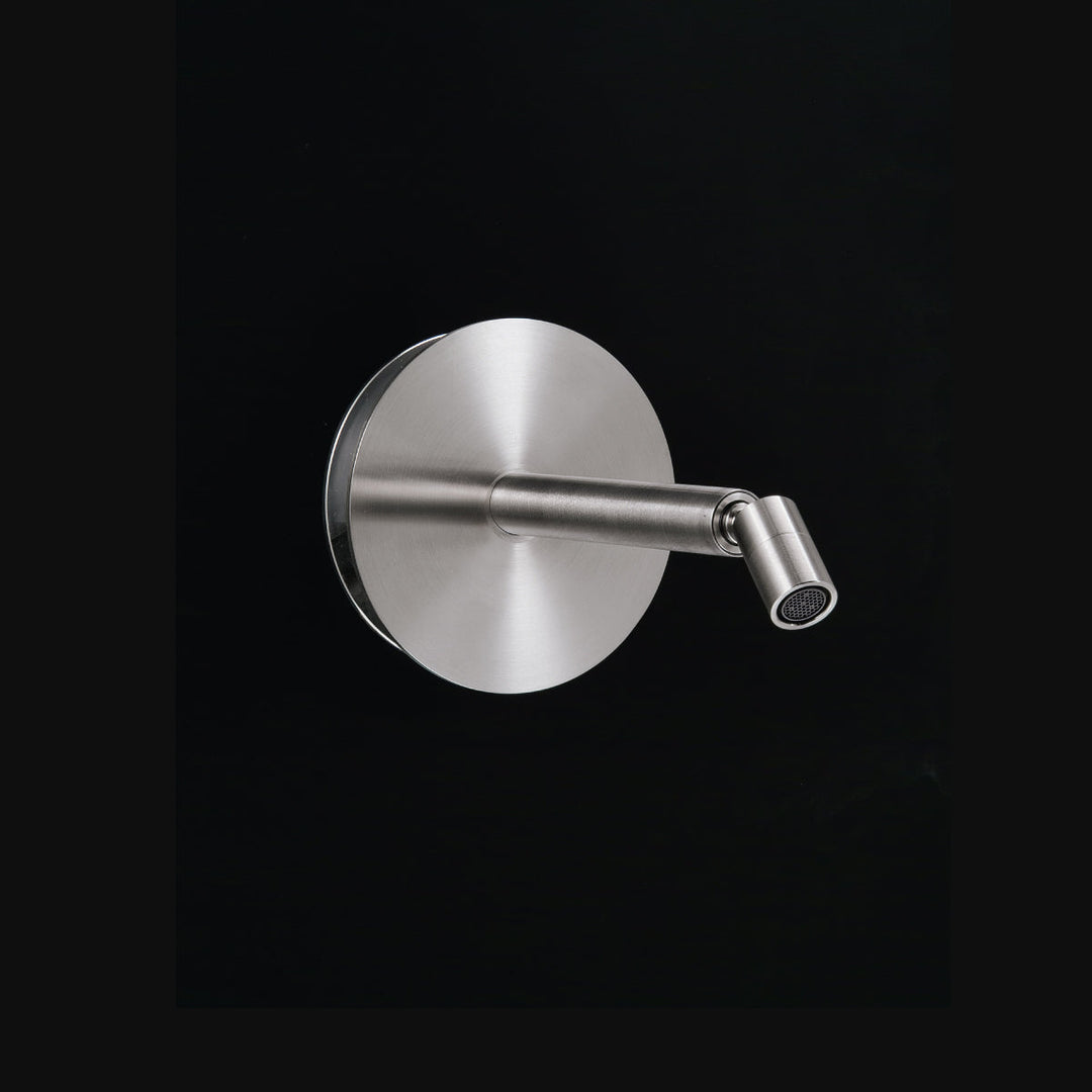 Circle Wall mounted dual handle mixer with adjustable spout L. 200 mm
