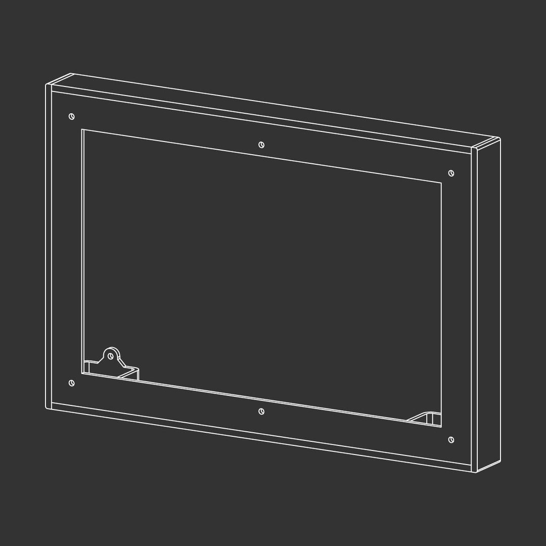 Hydroplate Spacing frame with magnet extension kit for Geberit (Omega) plates, to be used if minimum depth instructions are not followed