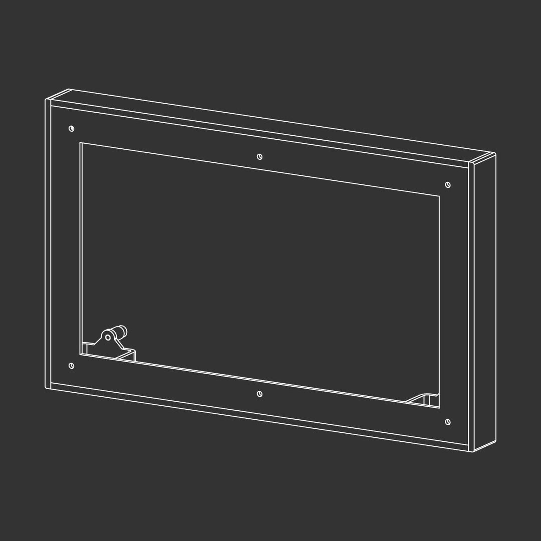Hydroplate Spacing frame with magnet extension kit for Viega plates, to be used if minimum depth instructions are not followed