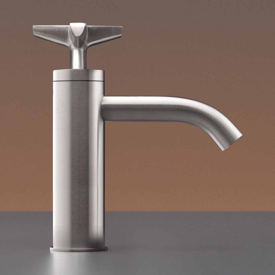 Cross Deck mounted progressive mixer with spout H. 175 mm
