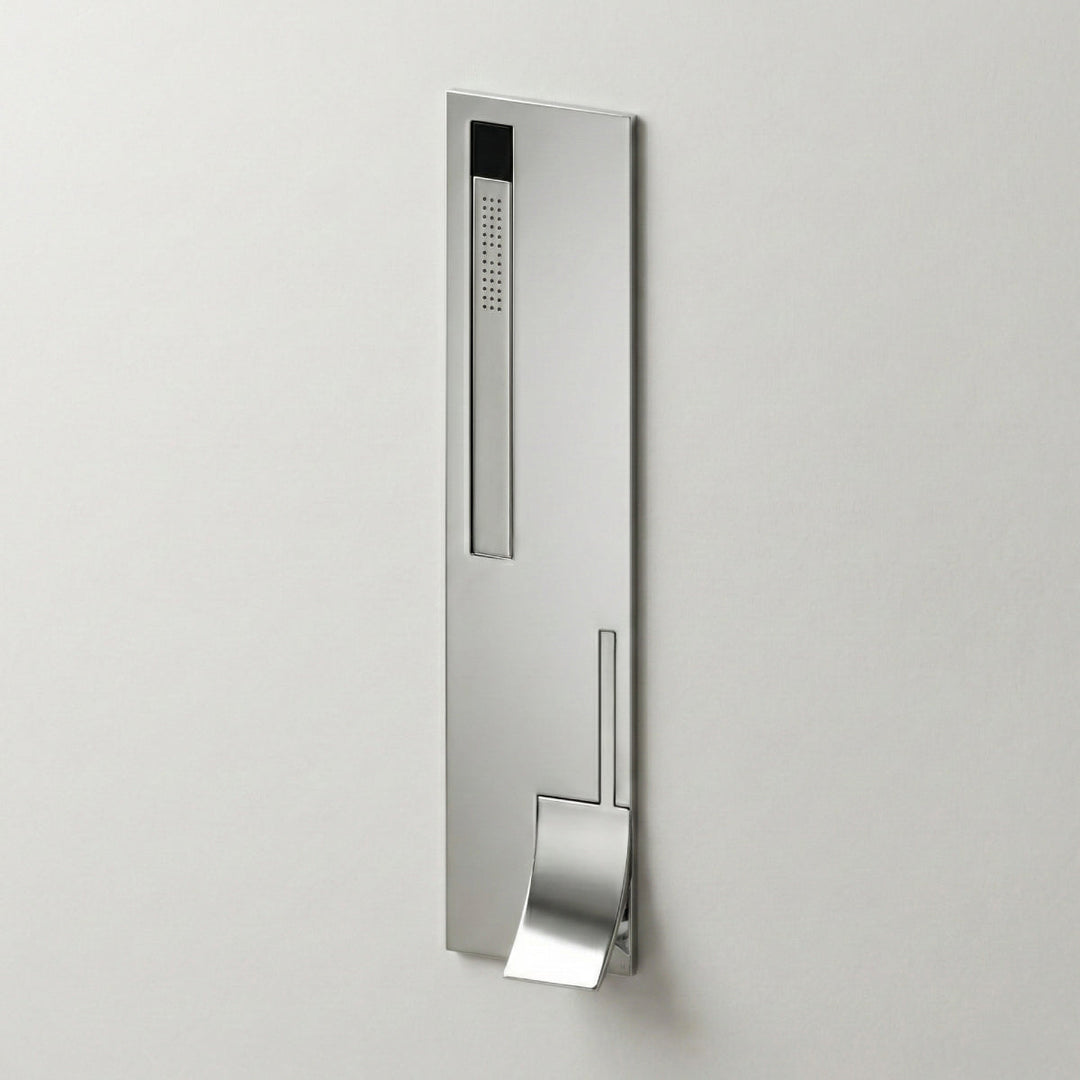 Cut Plus Wall mounted mixer set with 2 way diverter and built-in hand shower