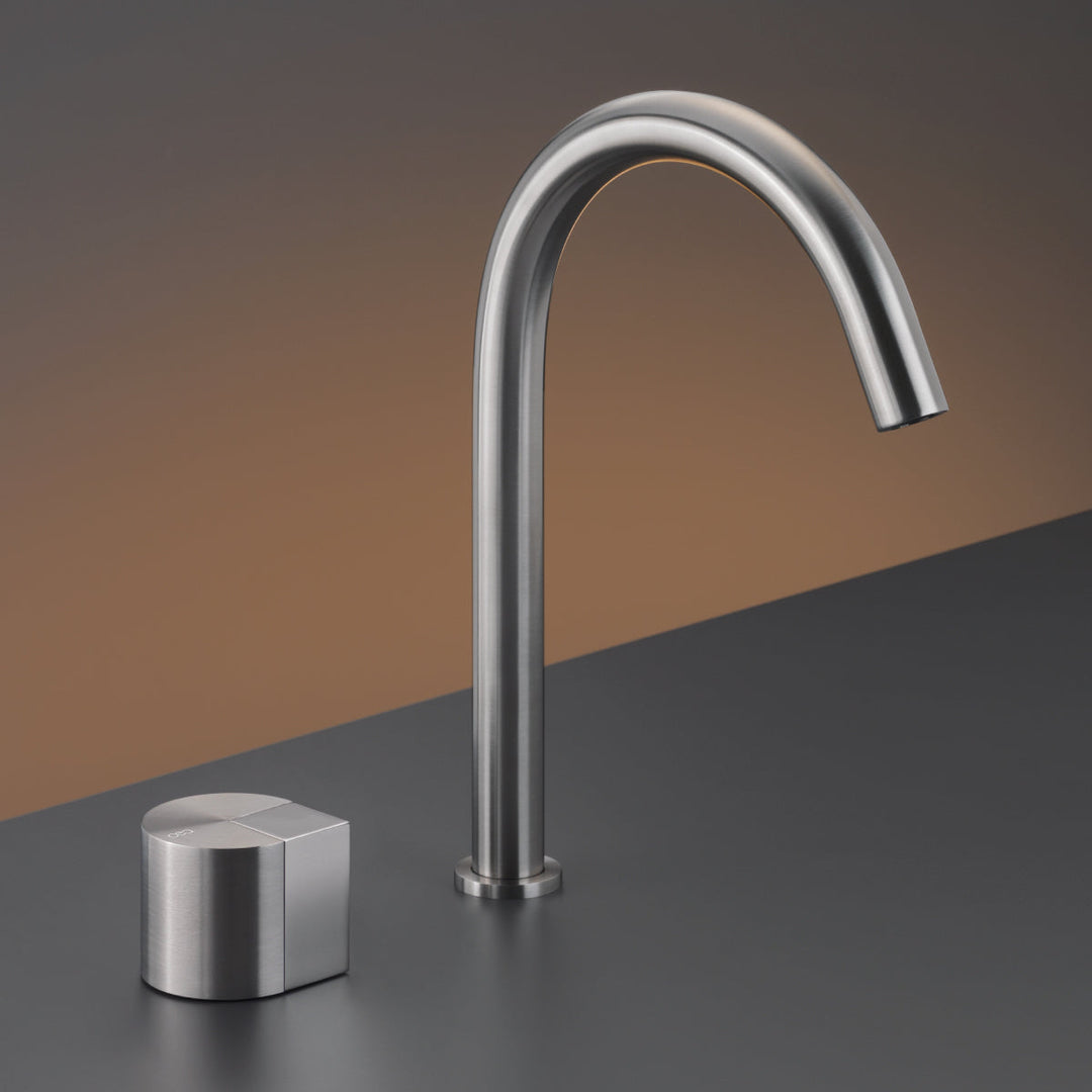 Duet Two-hole mixer with swivelling spout H. 235 mm