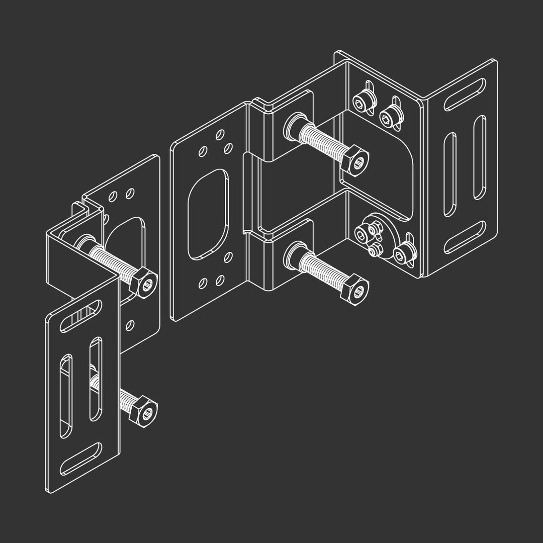 Fix Fixing kit with regulation in depth to be used with equipped fixing brackets and/or INC03 for plasterboard and fiber plasterboard ceilings and walls