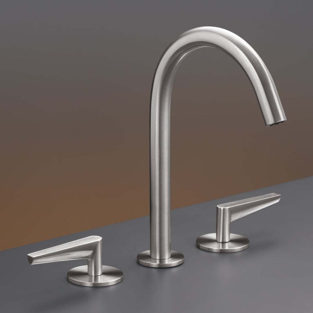 Flag Three-hole mixer with swivelling spout H. 235 mm