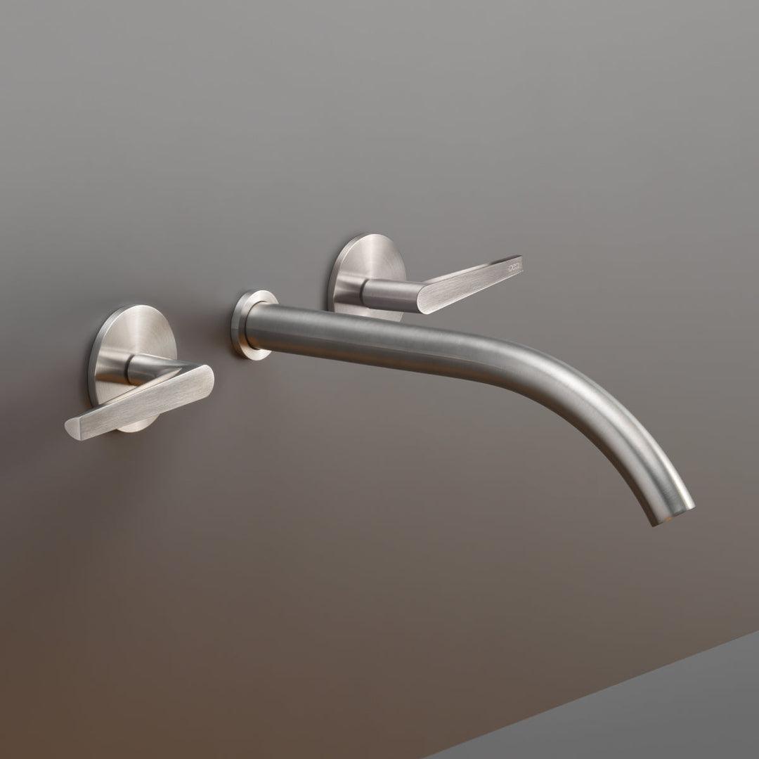 Flag Wall mounted dual handle mixer with spout L. 220 mm