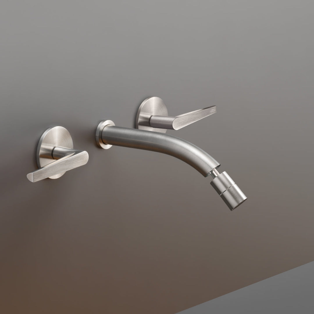 Flag Wall mounted dual handle mixer with adjustable spout L. 170 mm