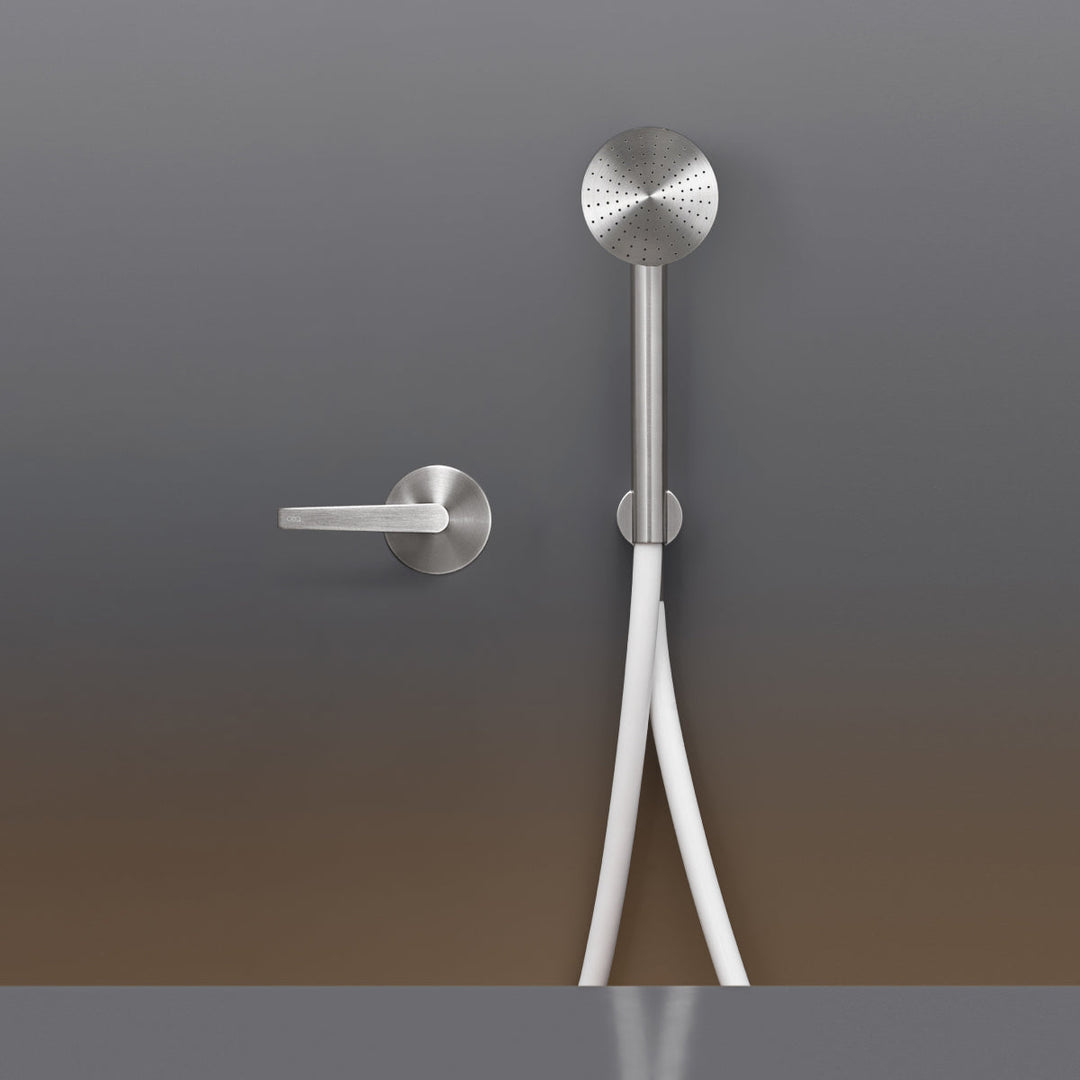 Flag Wall mounted progressive mixer set for bathtub/shower with round hand shower Ø 65 mm