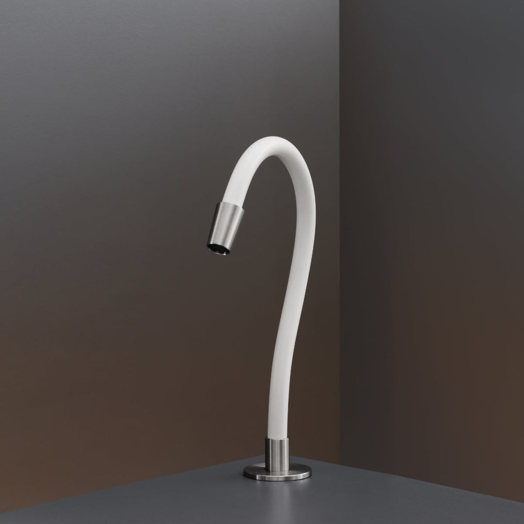 Spouts For Washbasin Bidet Deck mounted flexible spout covered with coloured silicone rubber