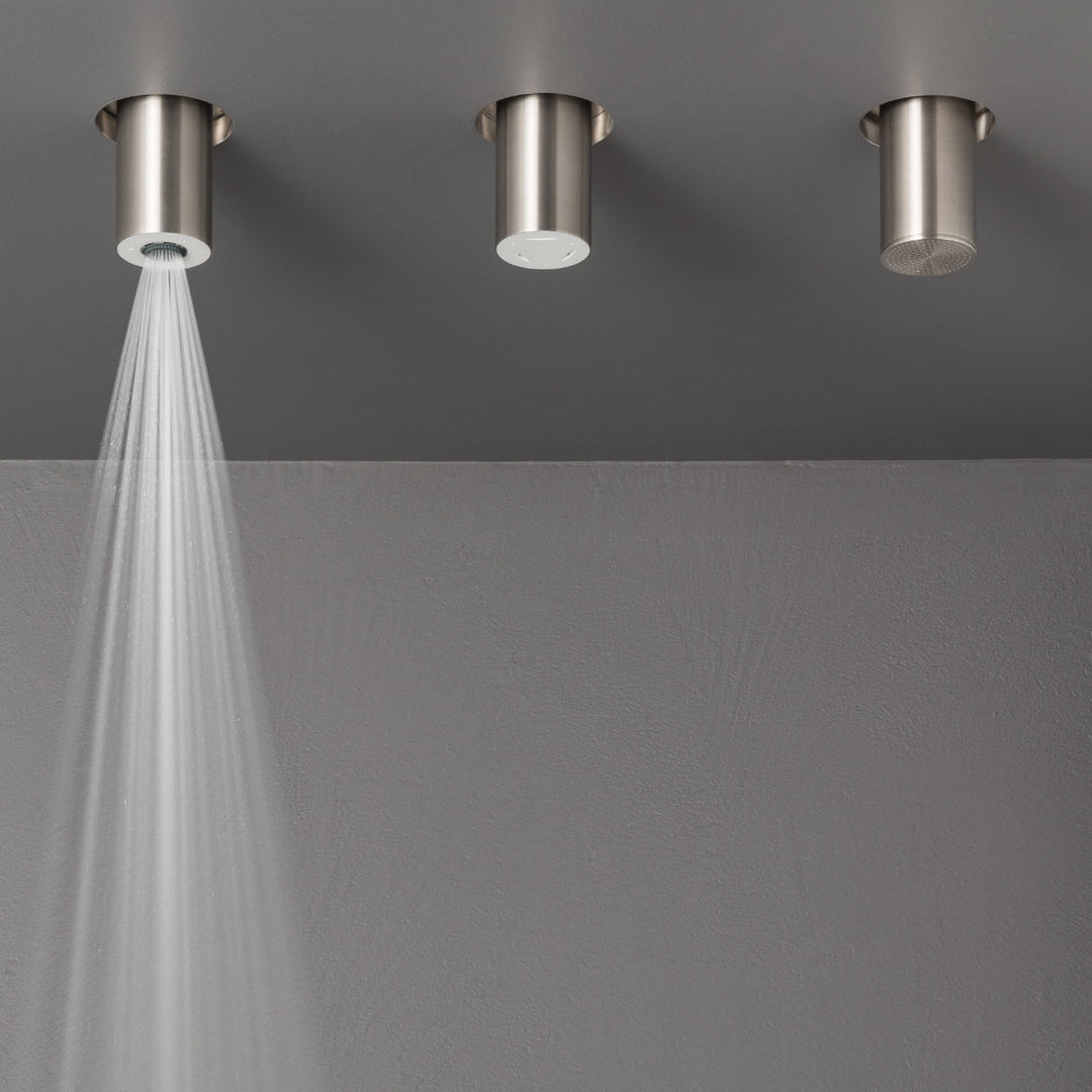 Wellness Semi- built-in shower head with Delrin® end and conical rain jet