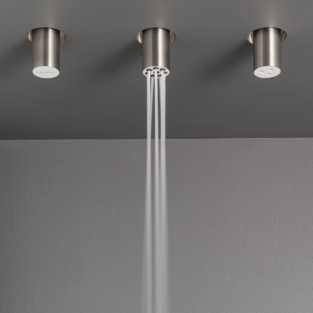 Wellness Semi- built-in shower head with Delrin® end and aerated small jets