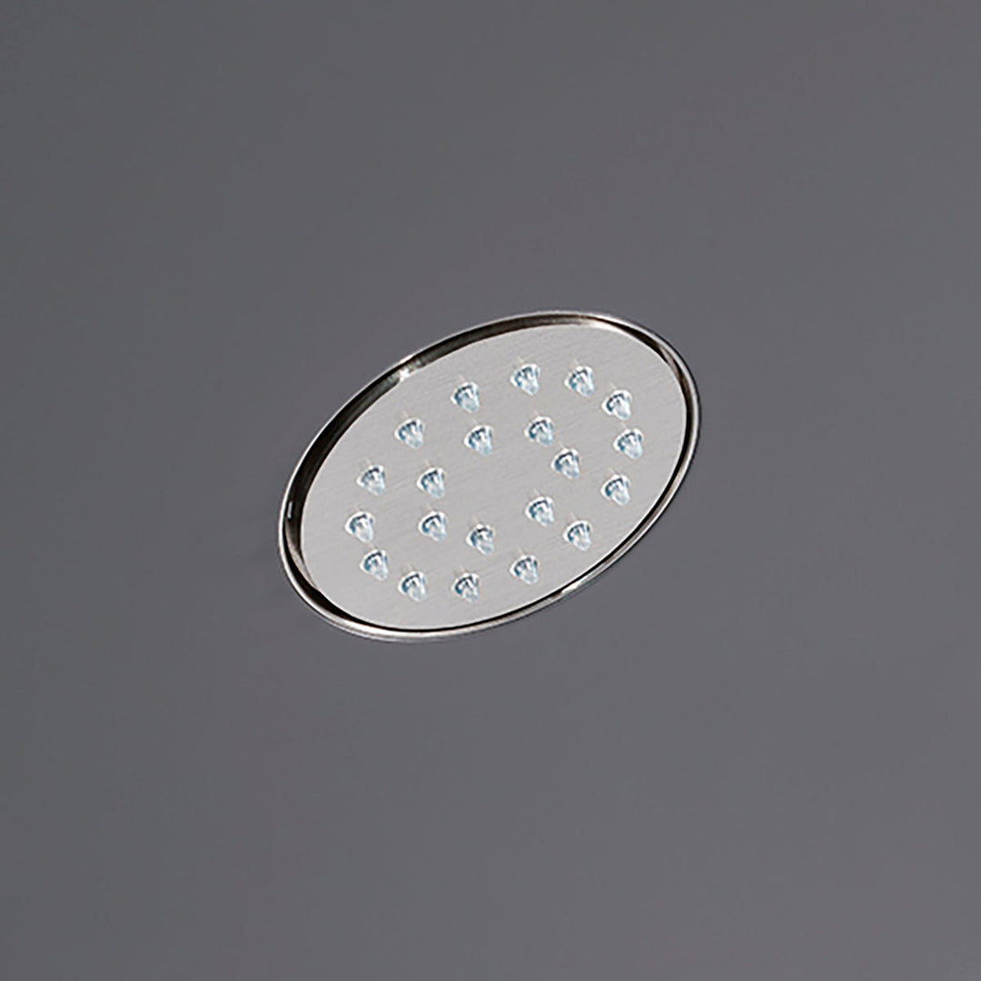 Shower Heads Built-in shower head with rain jet and transparent silicone nozzles