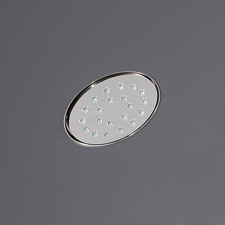 Shower Heads Built-in shower head with rain jet and transparent silicone nozzles