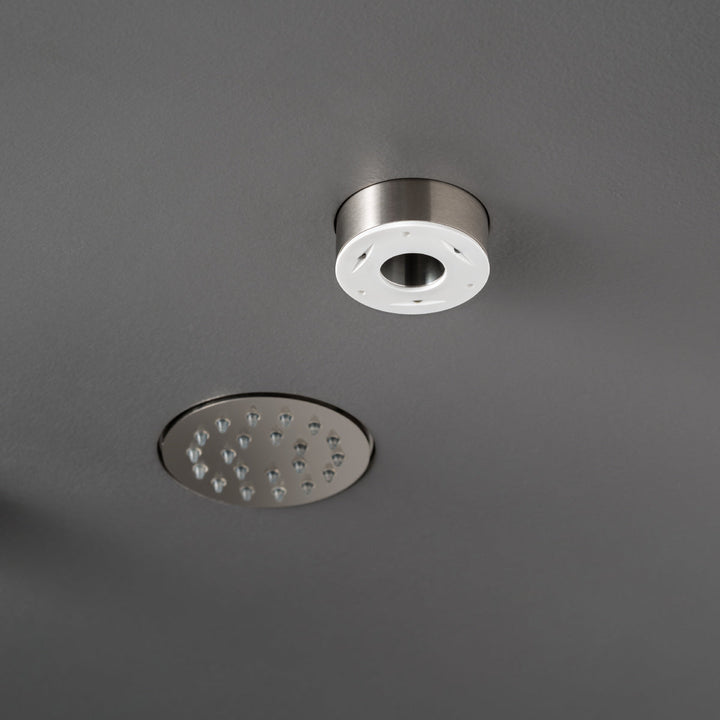 Shower Heads Built-in shower head with rain jet and transparent silicone nozzles