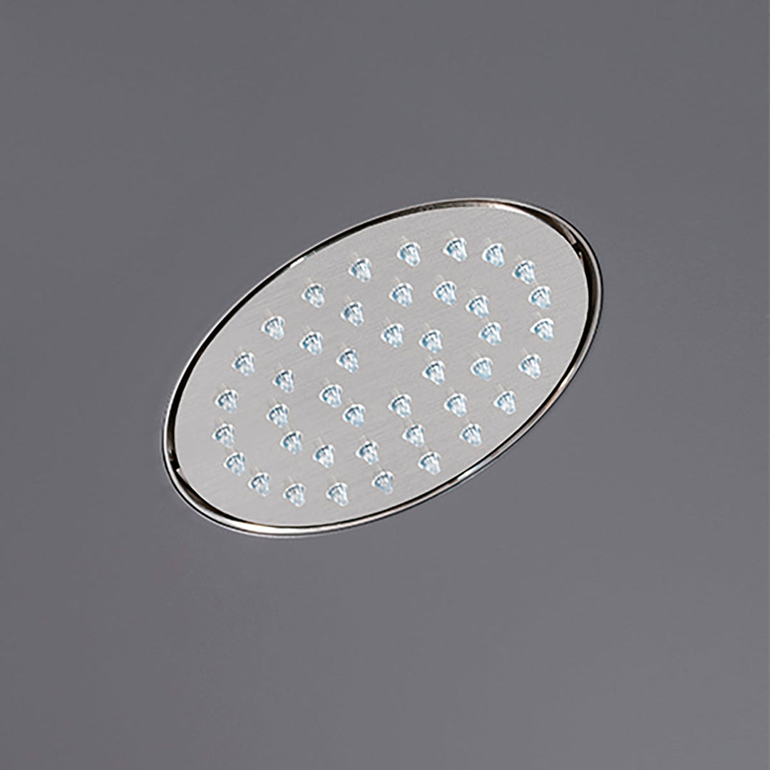 Shower Heads Built-in shower head with rain jet and transparent silicone nozzles