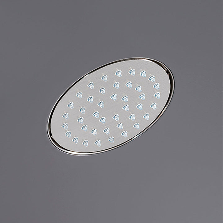 Shower Heads Built-in shower head with rain jet and transparent silicone nozzles