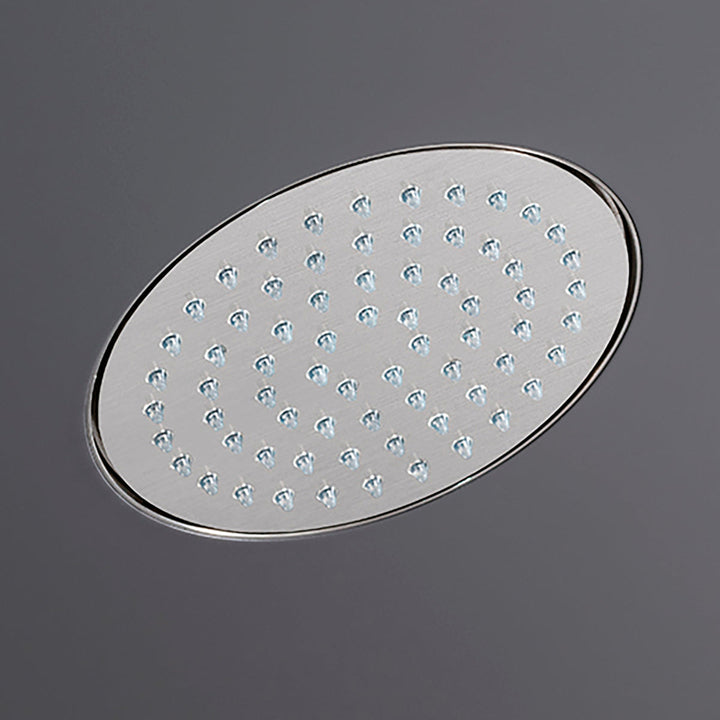 Shower Heads Built-in shower head with rain jet and transparent silicone nozzles