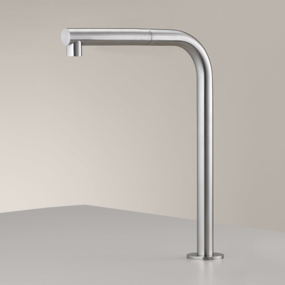 Sink Spouts With Pull Out Hand Shower Deck mounted swivelling spout with pull-out hand shower