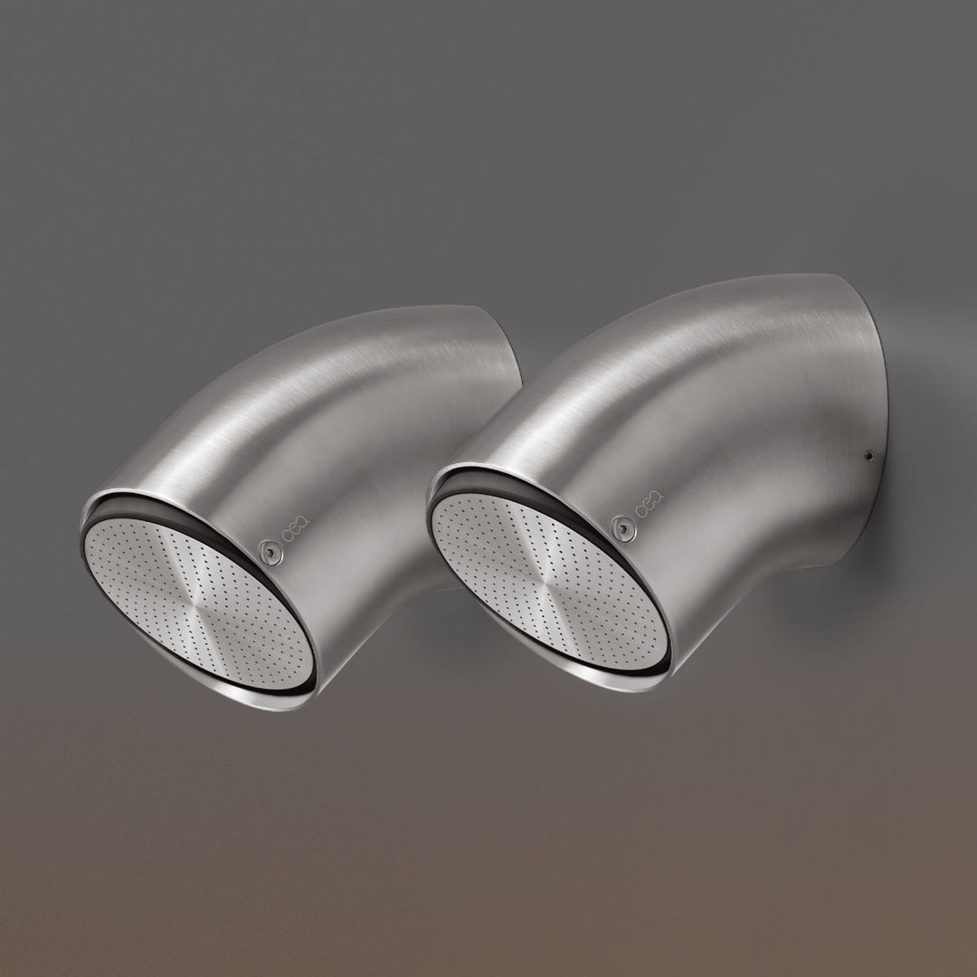 Shower Heads Adjustable stainless steel shower head set with aerated rain jet