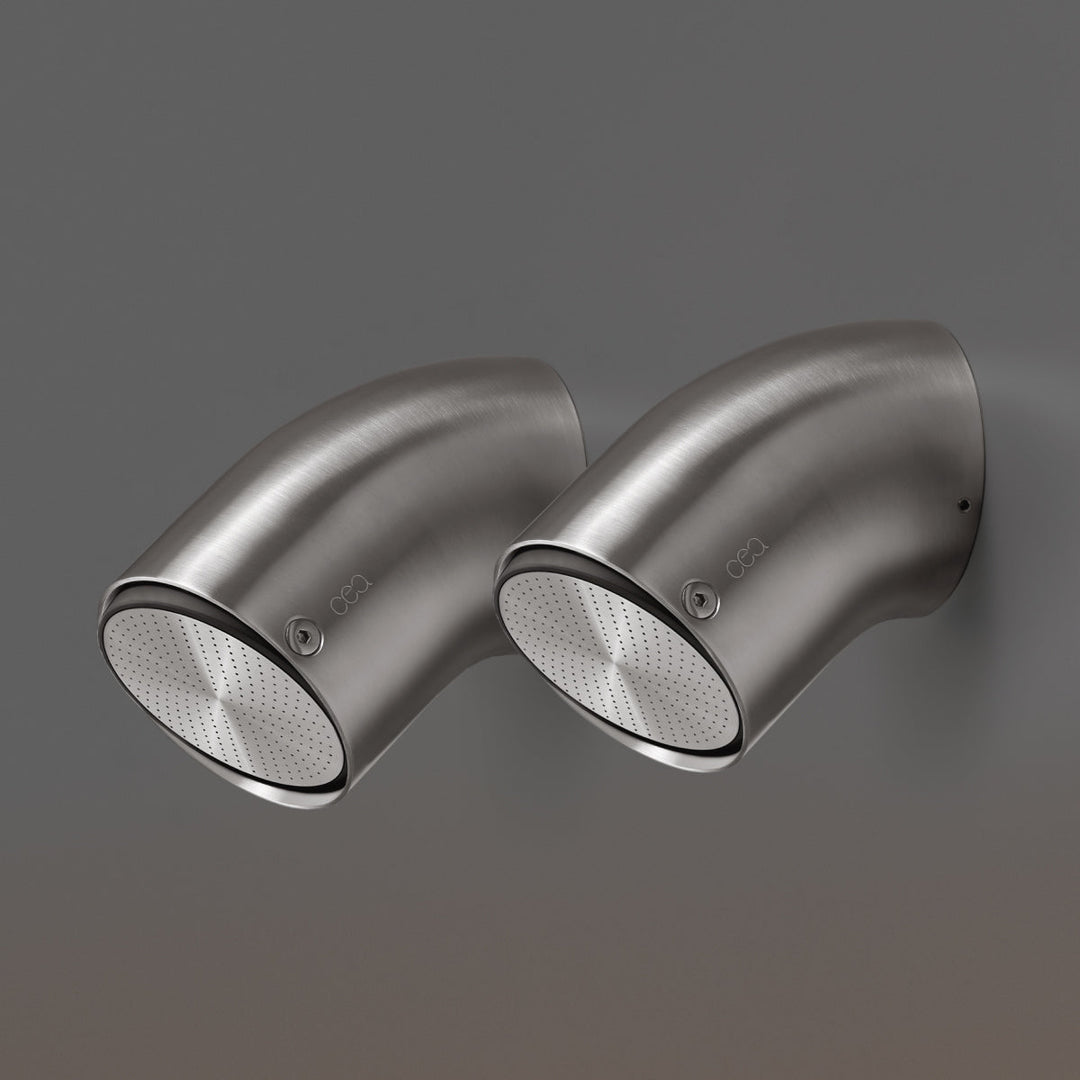Shower Heads Adjustable stainless steel shower head set with aerated rain jet