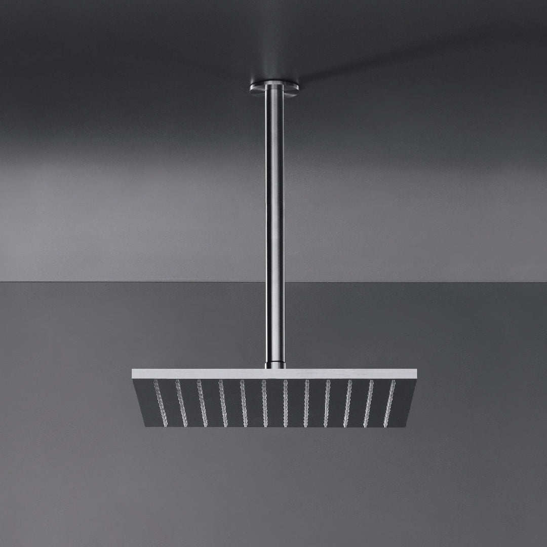 Shower Heads Square adjustable shower head with transparent silicone nozzles