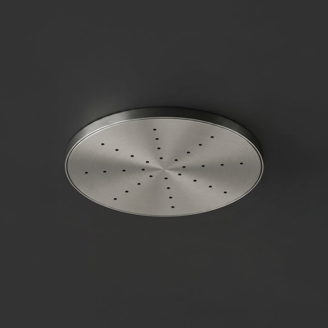 Shower Heads Round shower head Ø 95 mm with rain jet, flush ceiling mounting