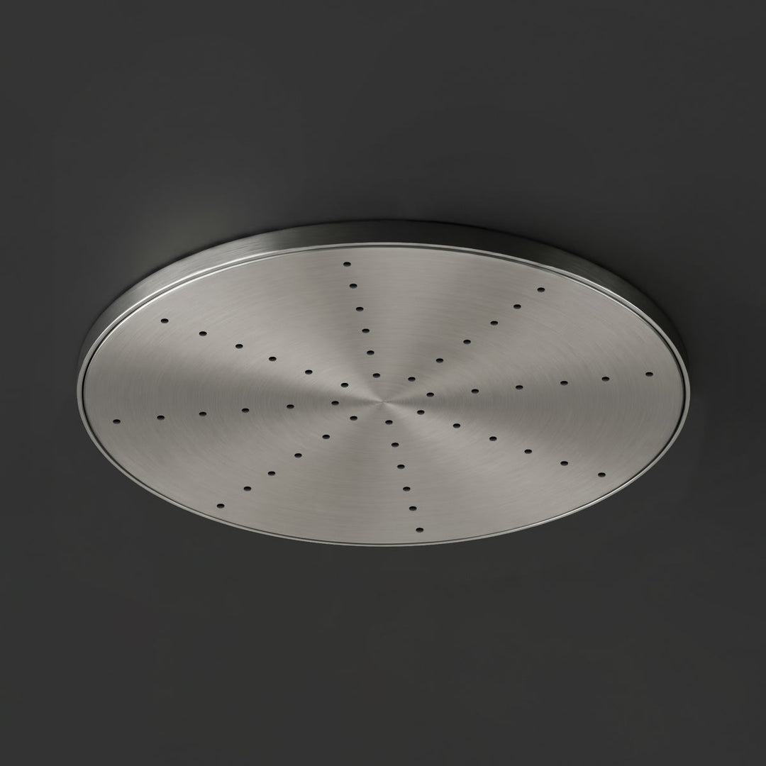 Shower Heads Round shower head Ø 120 mm with rain jet, flush ceiling mounting