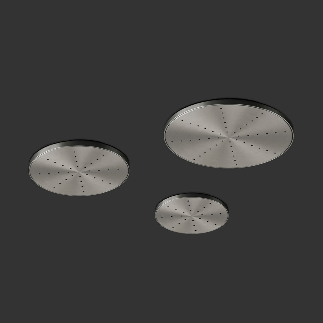 Shower Heads Shower head set with rain jet, flush ceiling mounting