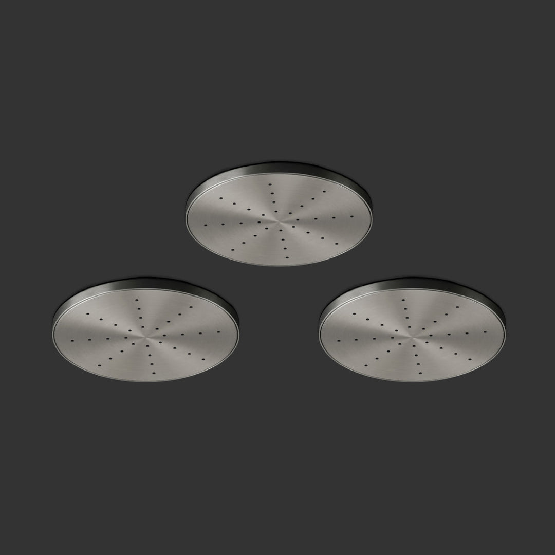 Shower Heads Shower head set with rain jet, flush ceiling mounting