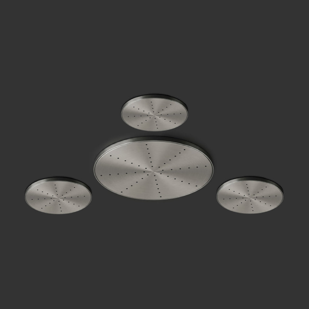 Shower Heads Shower head set with rain jet, flush ceiling mounting