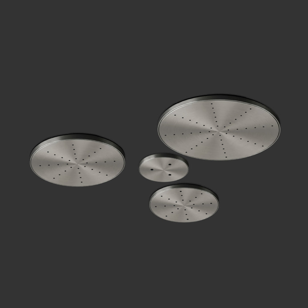 Wellness Shower head set with rain jet and mist jet, flush ceiling mounting