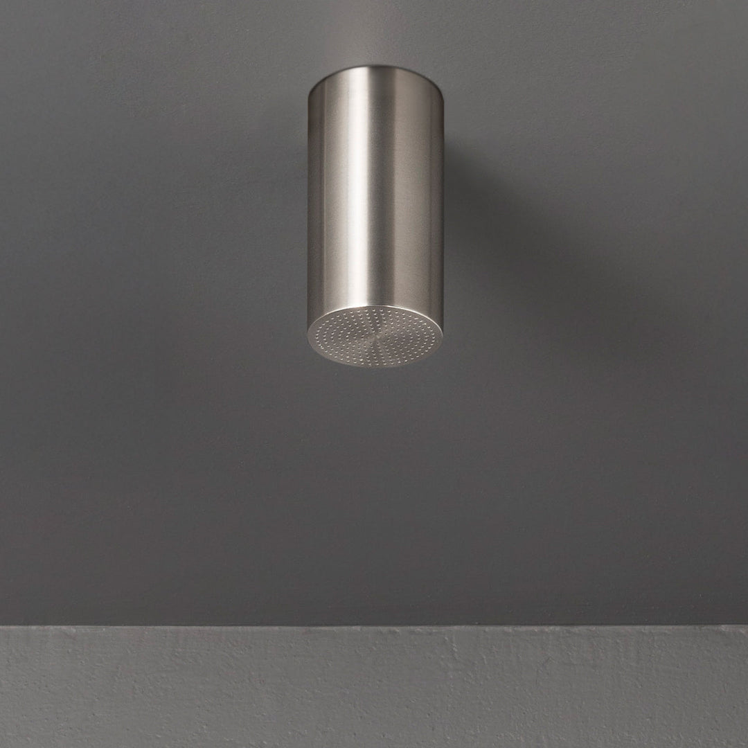 Wellness Shower head (Ø 50 mm, H. 100 mm) with aerated rain jet, flush ceiling mounting