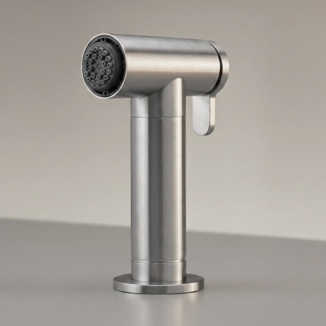 Pull Out Hand Showers Deck mounted pull-out hand shower with undertop automatic deviator