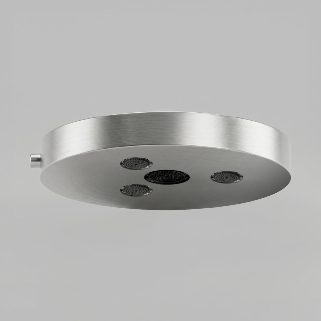 Shower Heads Round adjustable shower head Ø 230 mm with 2 way diverter integrated with open rain jets and free flow jet