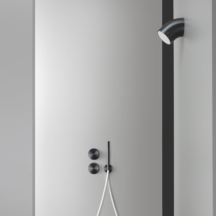 Shower Heads Adjustable shower head with Delrin® end and rain jet