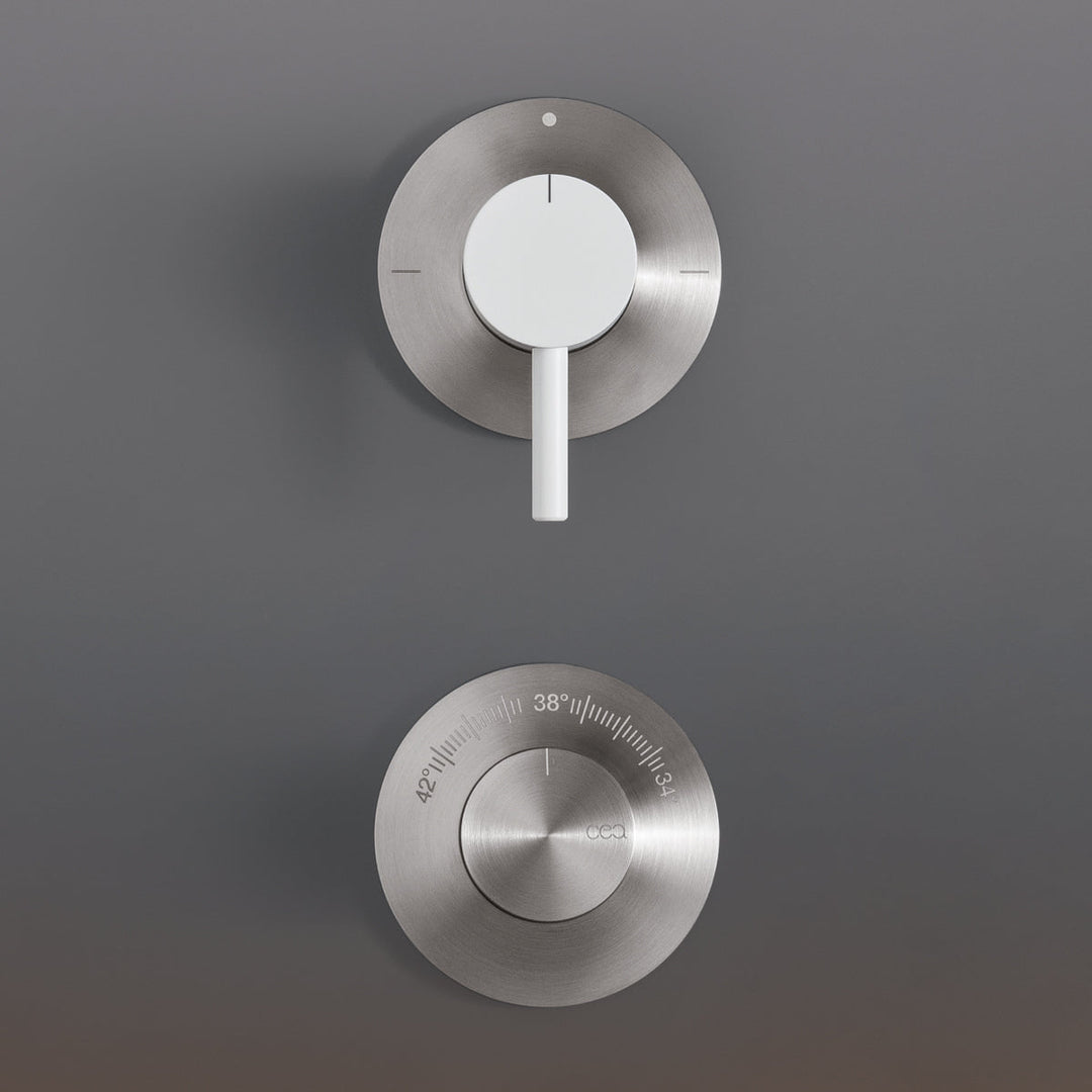 Gastone Thermostatic shower mixer set with 2 way diverter