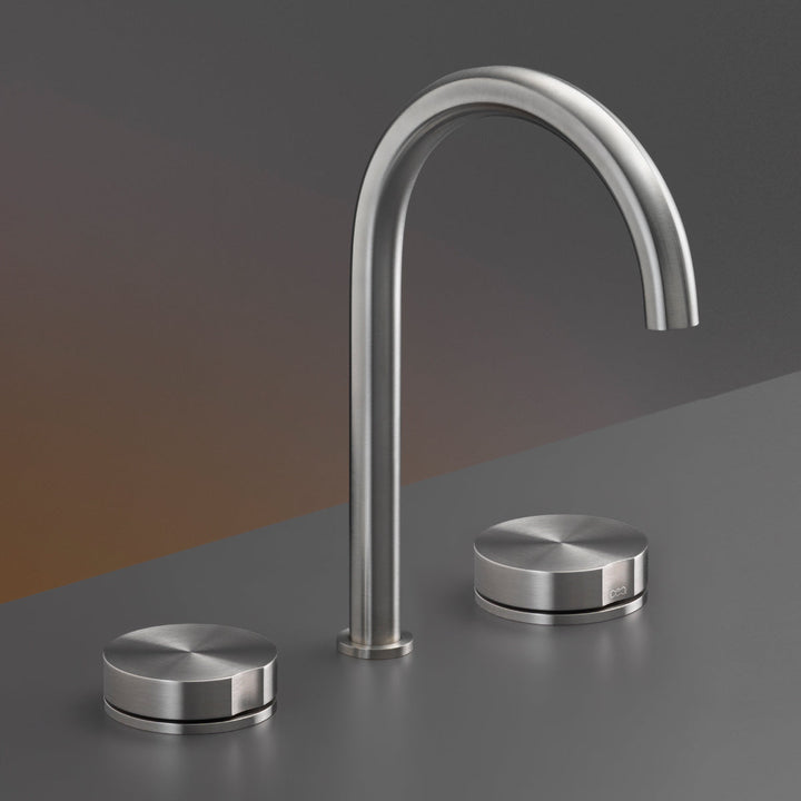 Giotto Three-hole mixer with swivelling spout H. 245 mm