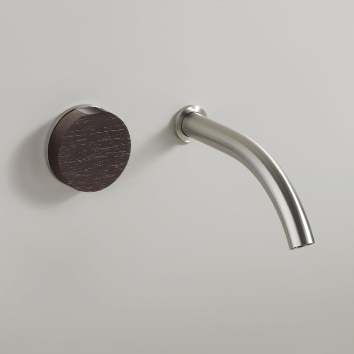 Giotto Wall mounted progressive mixer with spout L. 170 mm