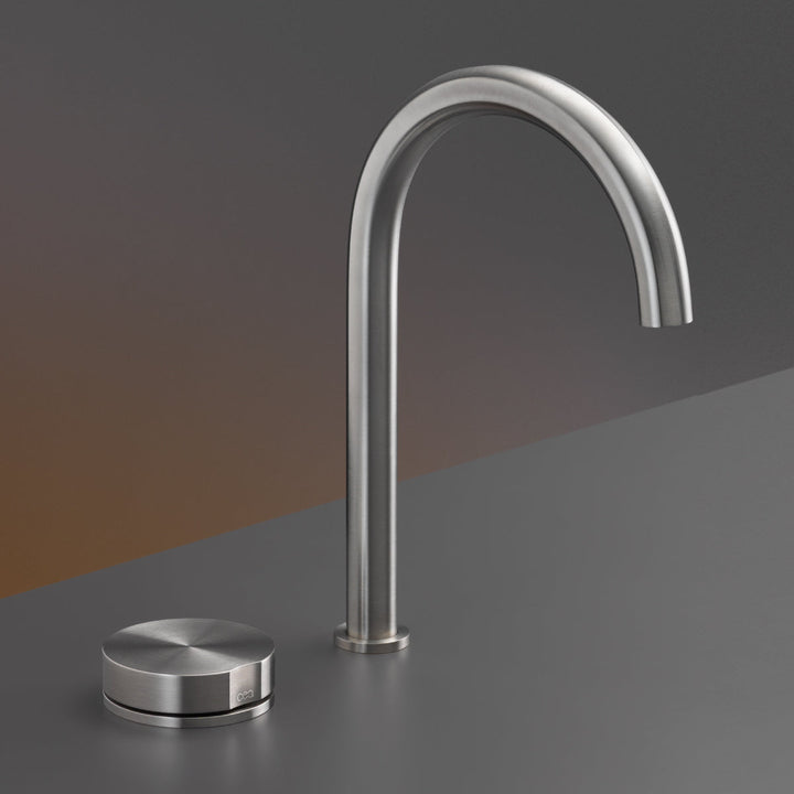 Giotto Two-hole progressive mixer with swivelling spout H. 245 mm