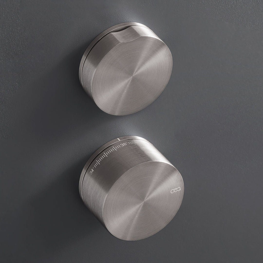 Giotto Plus Thermostatic shower mixer set with shut-off valve