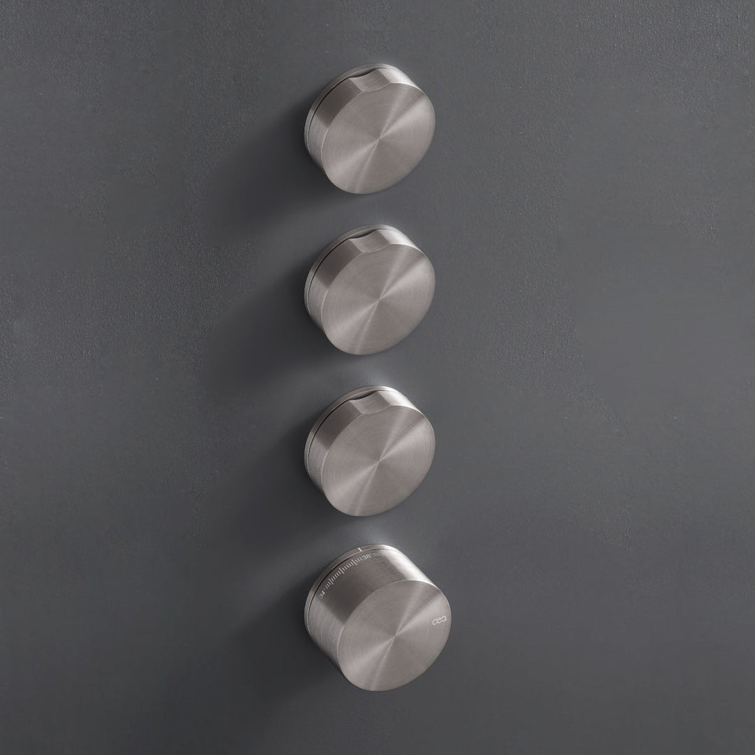 Giotto Plus Thermostatic shower mixer set with 3 shut-off valves